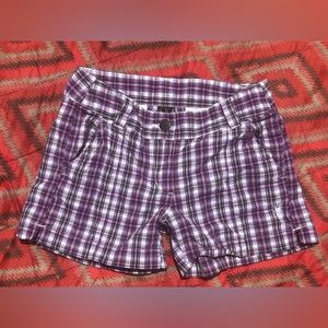 Spyder Purple Plaid Shorts Size 2